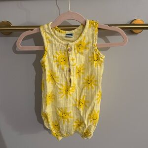 Baby Old Navy smiley face sunshine romper
